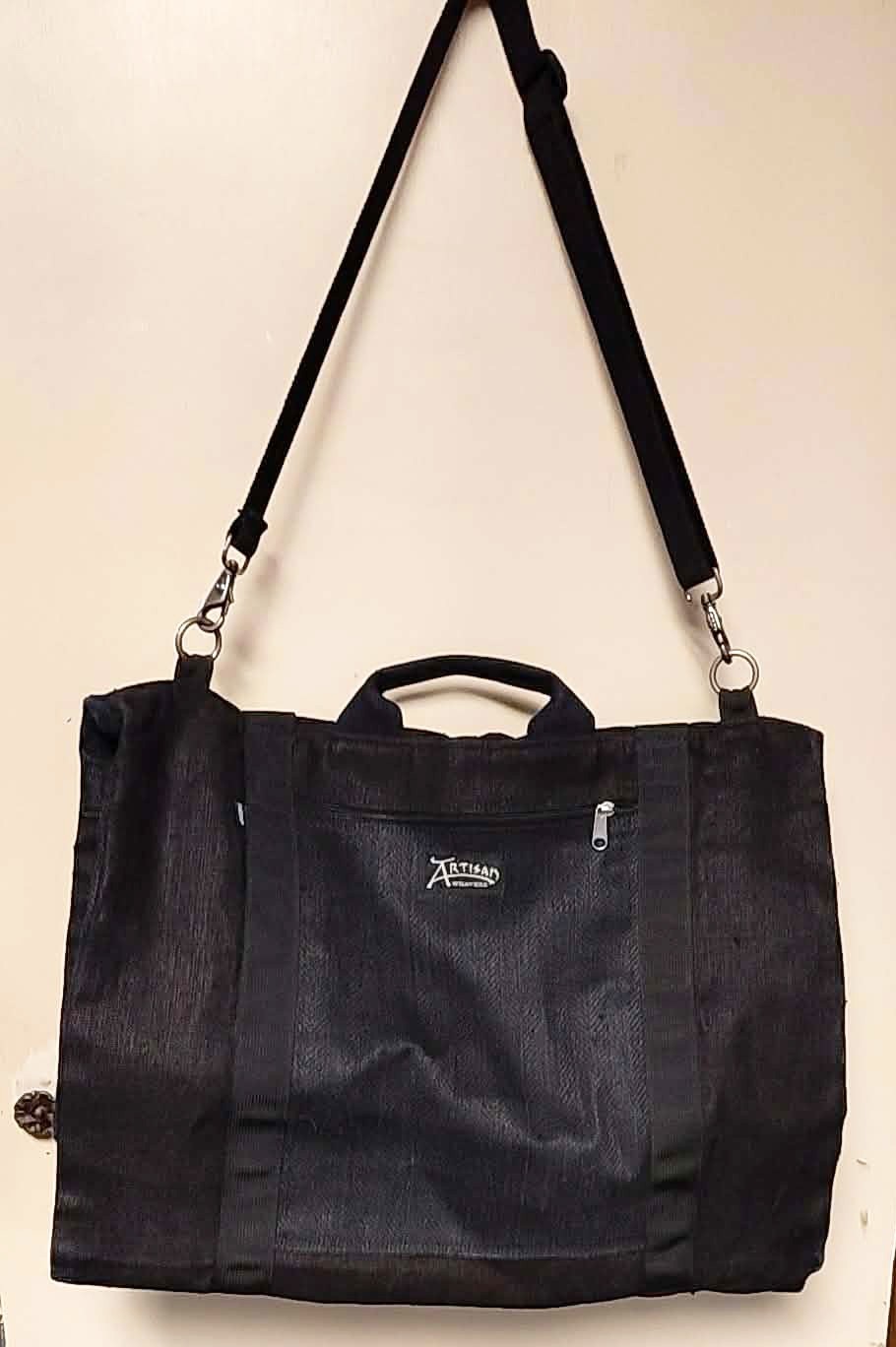 Artisan Weavers Black Hemp Garment Bag EUC  Luggage