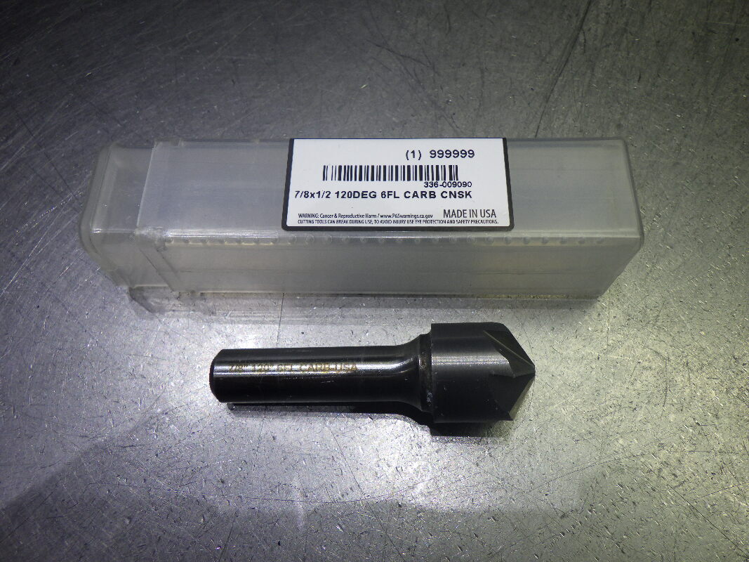 Monster 7/8" 120 Deg 6 Flute Carbide Countersink 336-009090 (LOC1243C)