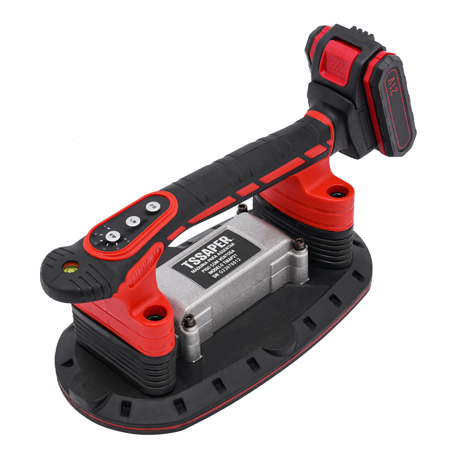 21V Handheld Tile Vibration & Suction Tool 6-Speed Dual-Mode 2×2000mAh