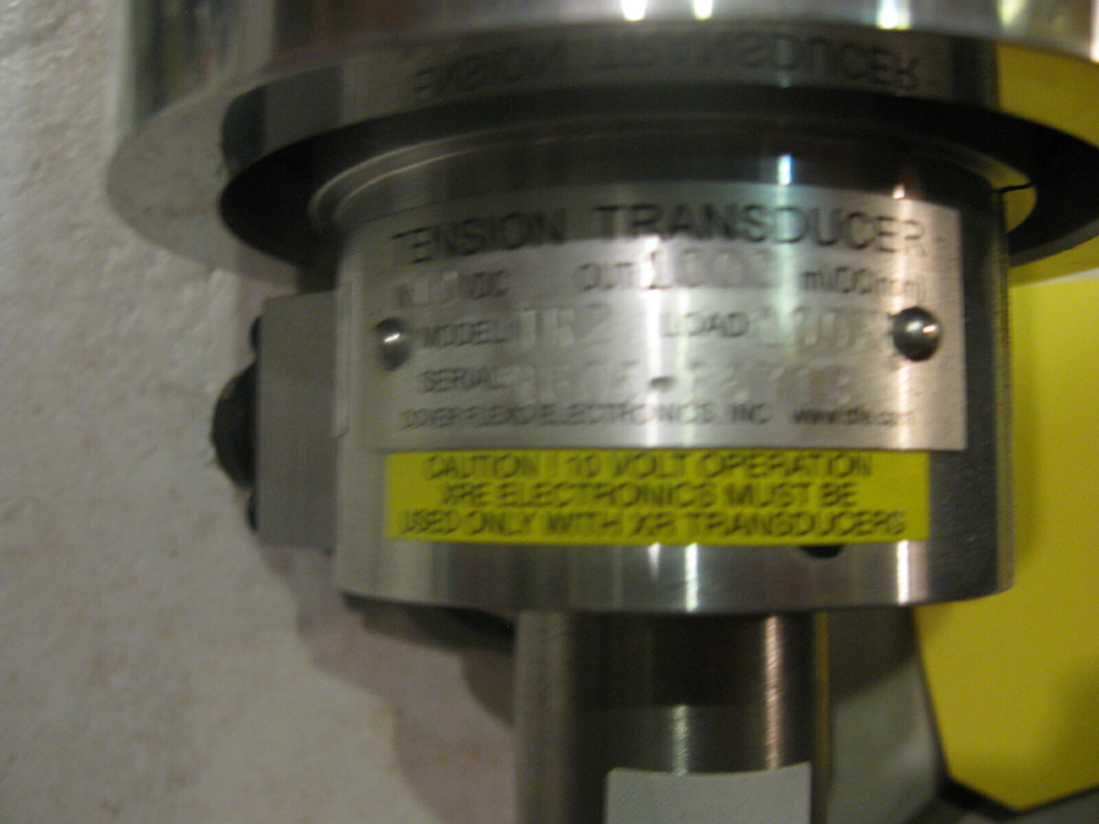 DFE Dover Tension Roll Transducer Preco Web Laminating # TR-2 Load- 100XR 21.5"