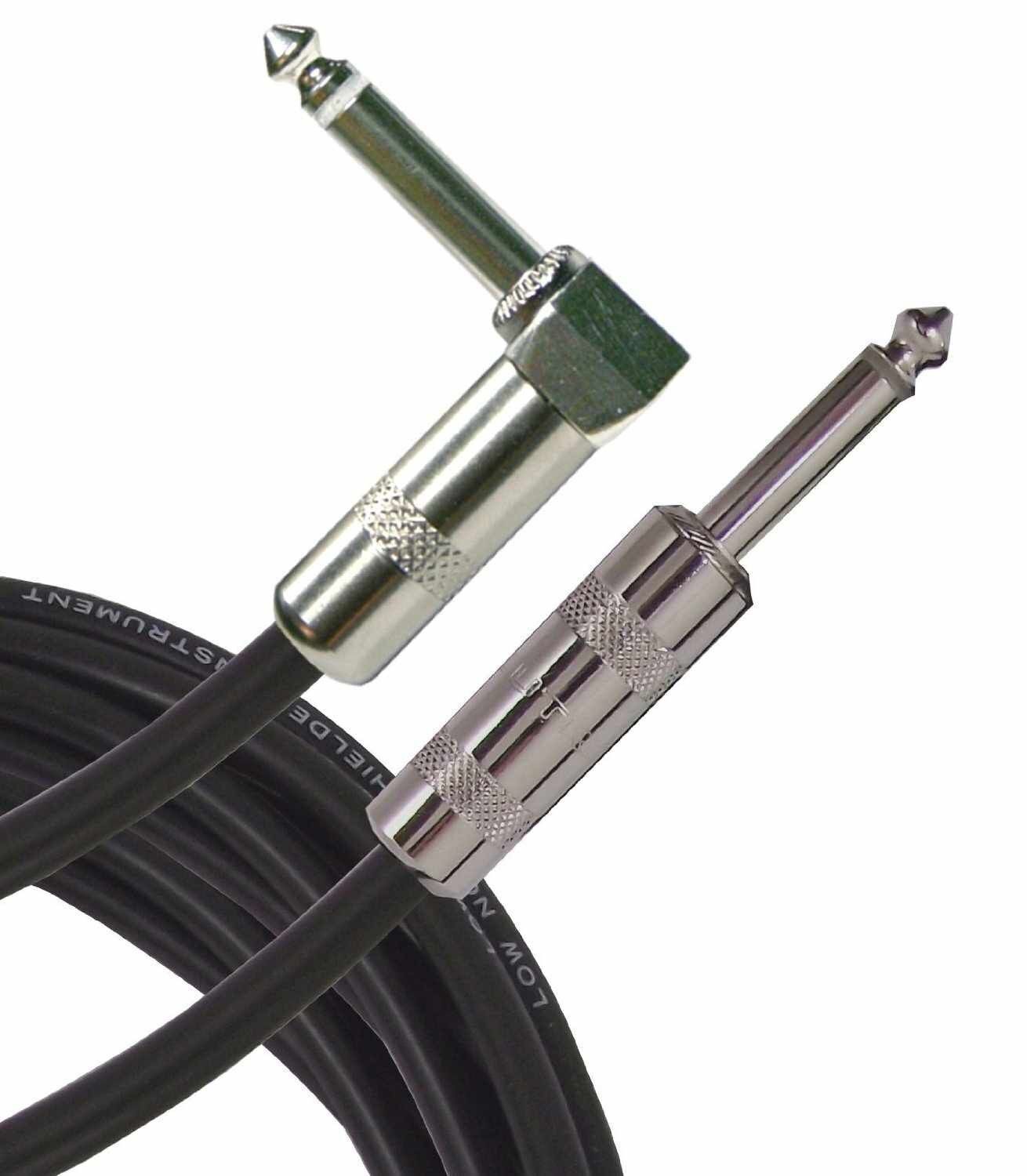PROCO STAGEMASTER SEGL-18 18ft Shielded Patch Cable 1/4" to 1/4" Right Angle Con