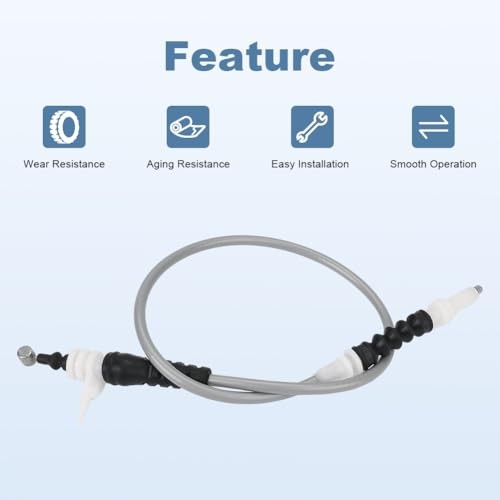 Front Door Hood Release Cable Replacement for 51217259828 Compatible with BMW