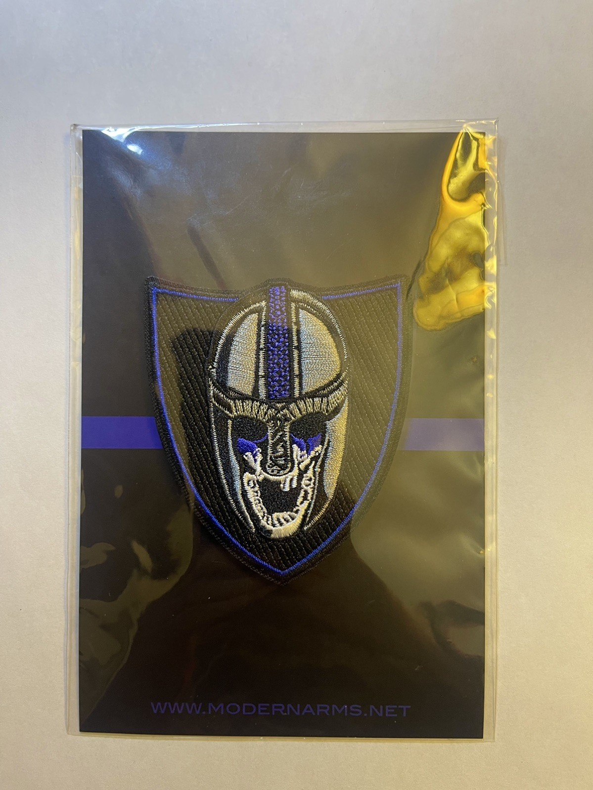 Blue Line Viking Tactical Morale Patch, Modern Arms Patch, Embroidered