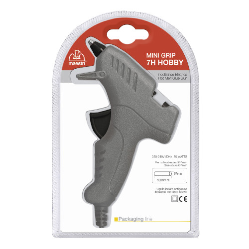Masters hot glue gun for glue stick diameter Ø 7 mm with insulated nozzle