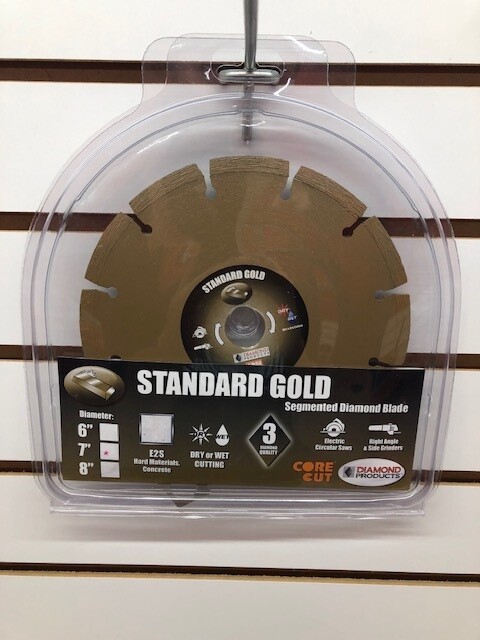Diamond Products 11355 7" x .080 Standard Gold Small Diameter Segmented Blade