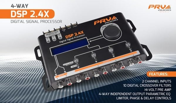 4 Channel Digital Audio Processor DSP - Crossover & Equalizer with Remote Relay