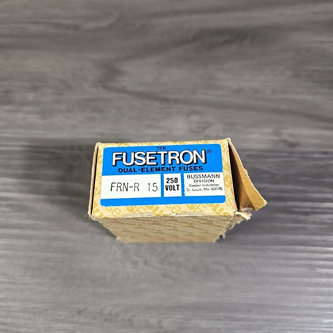 Lot Of 9 Bussmann FRN-R-15 Fusetron 250Vac  W/box