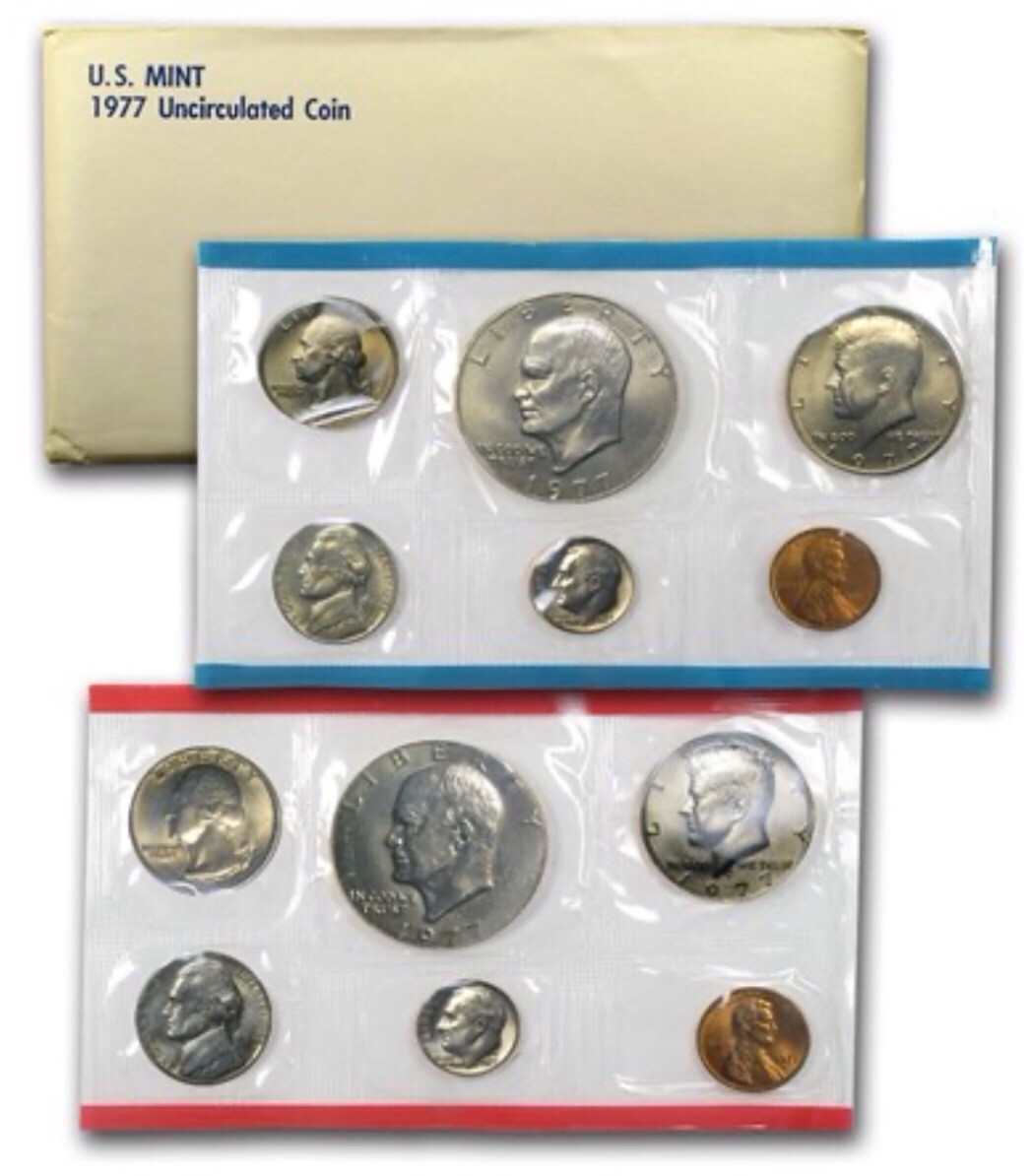 1977 Uncirculated Coin Set U.S Mint Original Government Packaging OGP