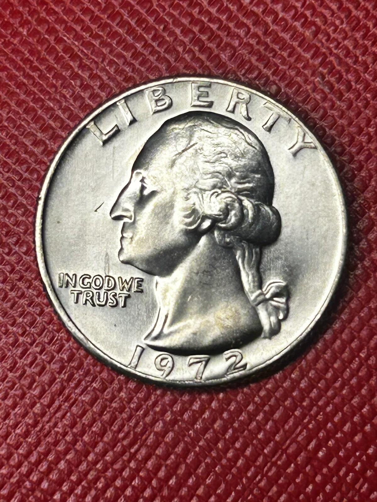 1972 P Washington Quarter Brilliant Uncirculated VERY HIGH GRADE Mint State A273