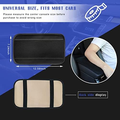 Ziciner Car Center Console Armrest Pad PU Leat