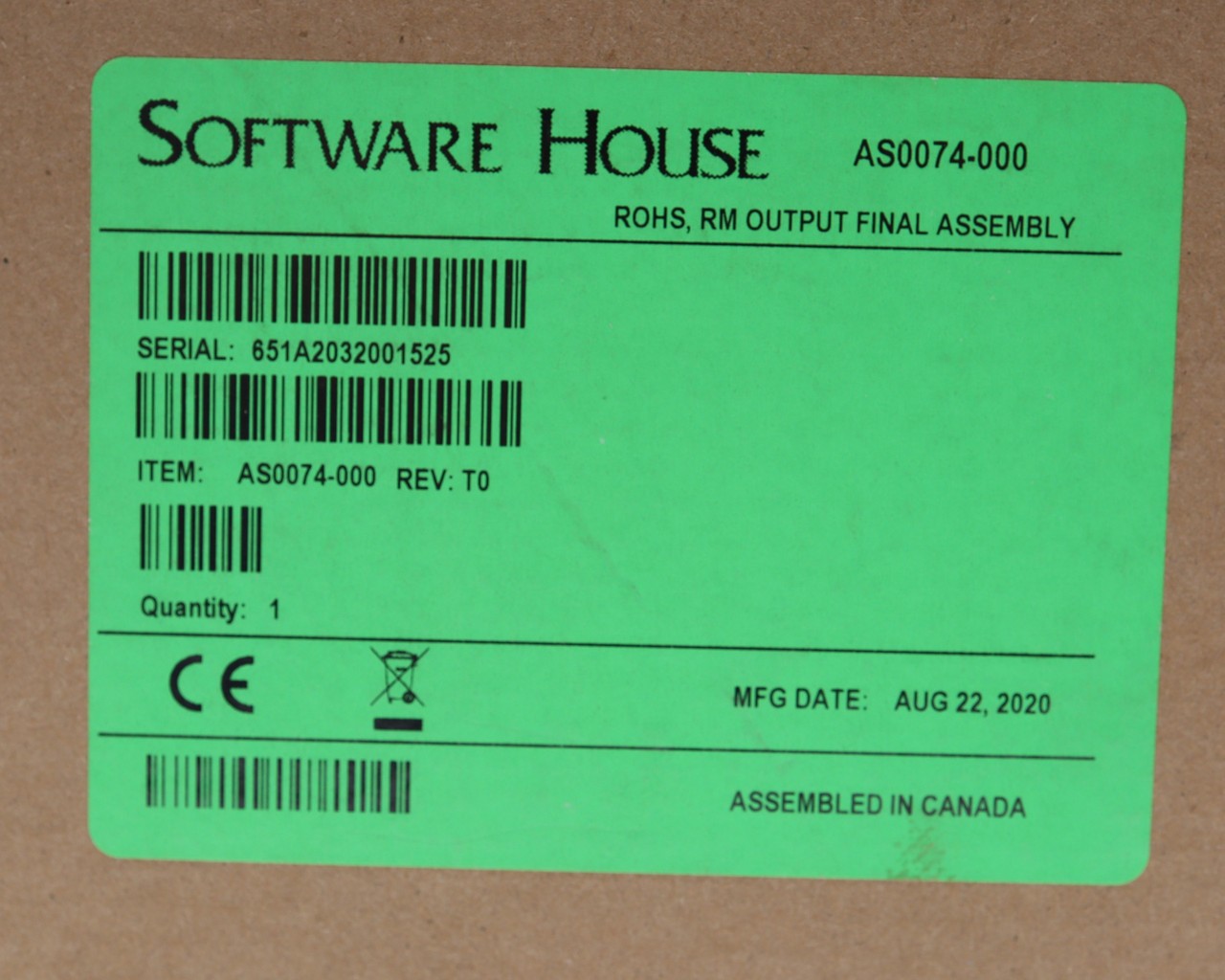 Software House AS0074-000 Output Module