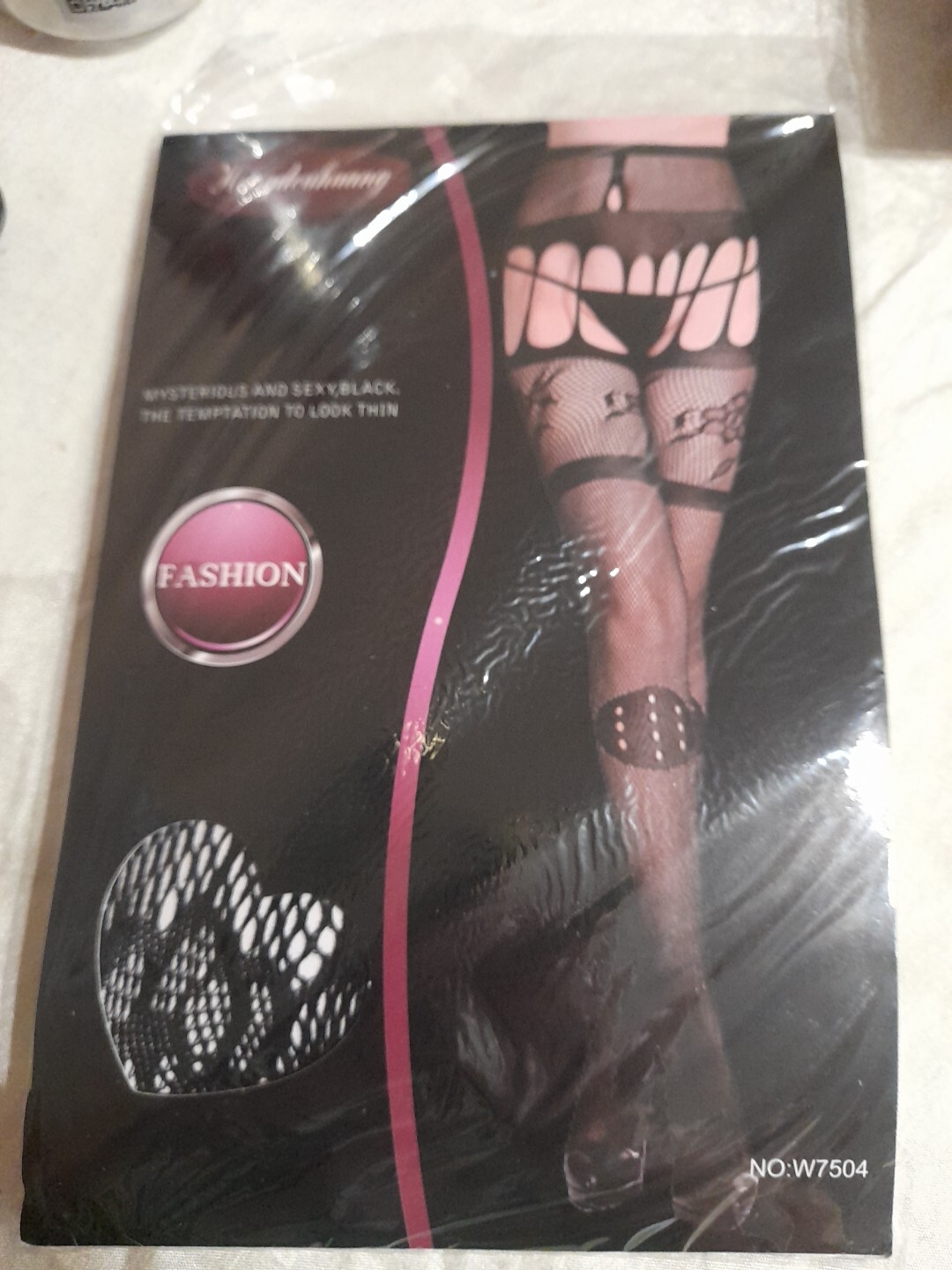 FASHION, mysterious & Sexy BLACK Suspender Tights To Fit Height 155-180cms W7504