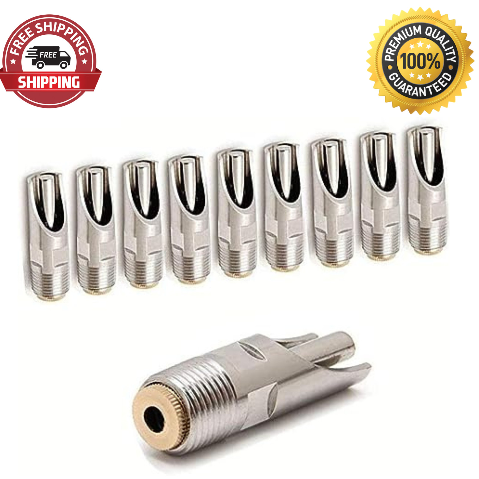 Pack of 10 Pig Waterer Nipple Stainless Steel Pig Nipple Hog Waterer Nipples Pig