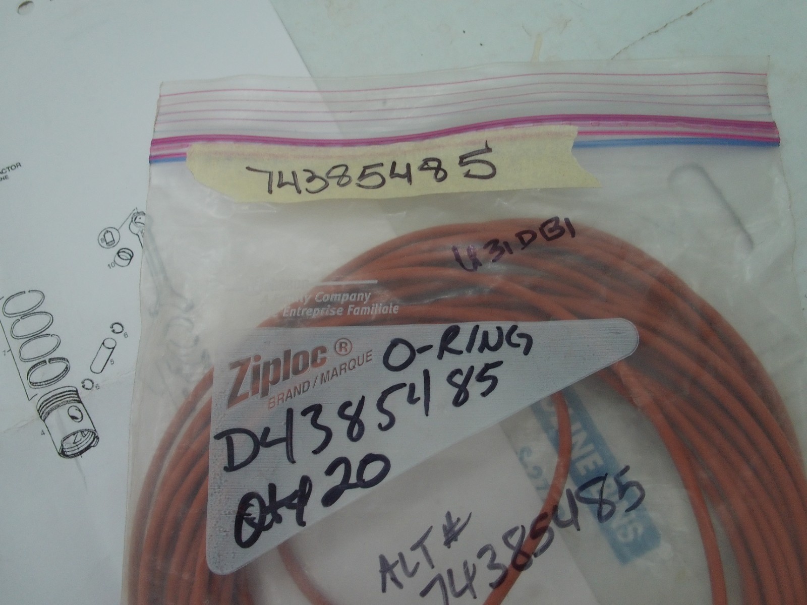 AGCO - O-RING PK 4 - 74385485 -    U31DB1