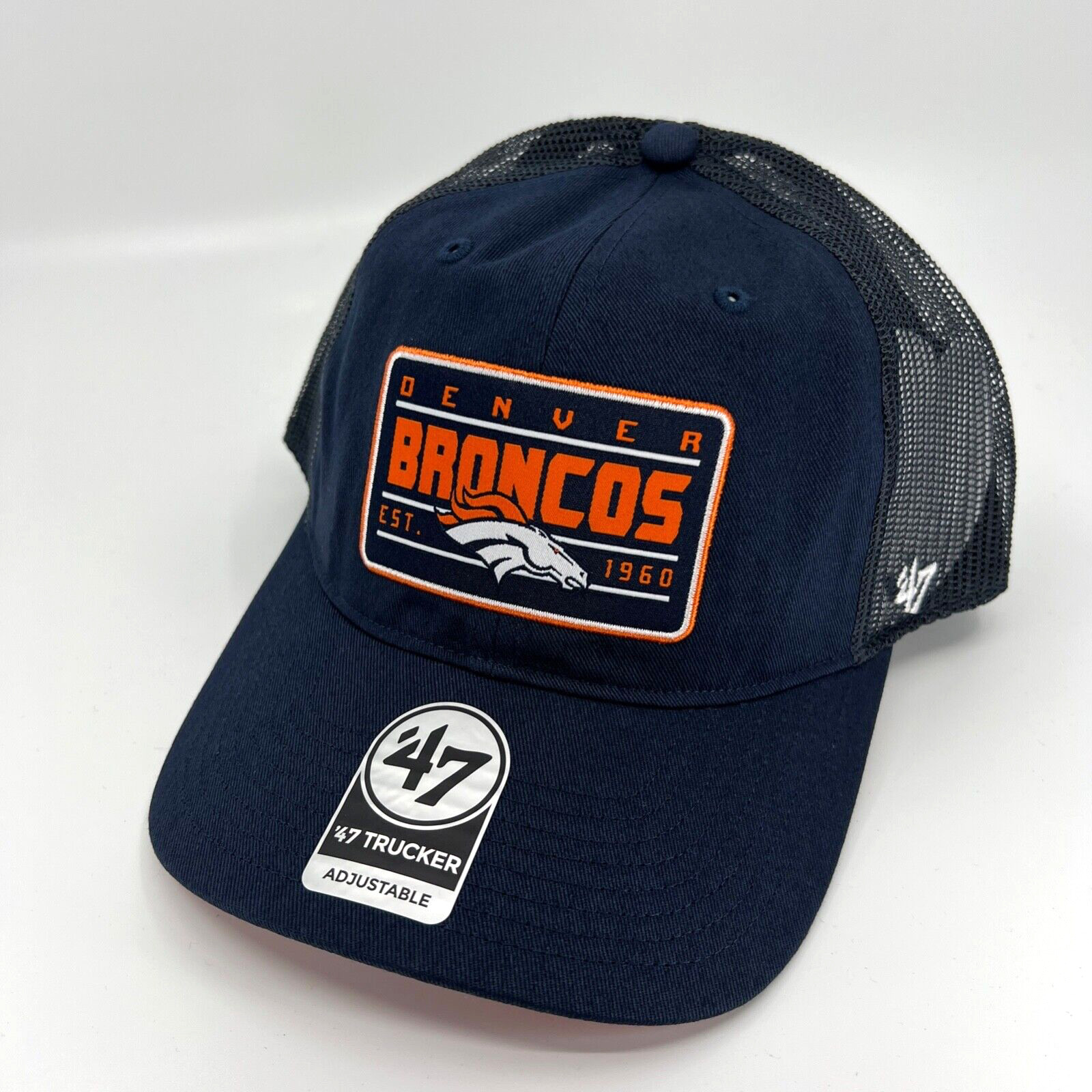 Denver Broncos Hat Mens Blue Snapback '47 Brand Trucker Cap NFL Football Z4 New