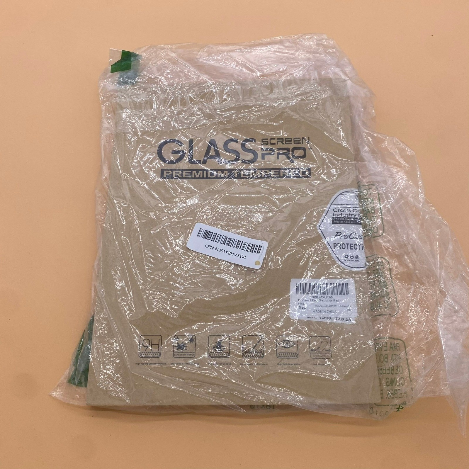 ProCase 2 Pack iPad 10th Generation Tempered Glass Screen Protector 9H Clear10.9