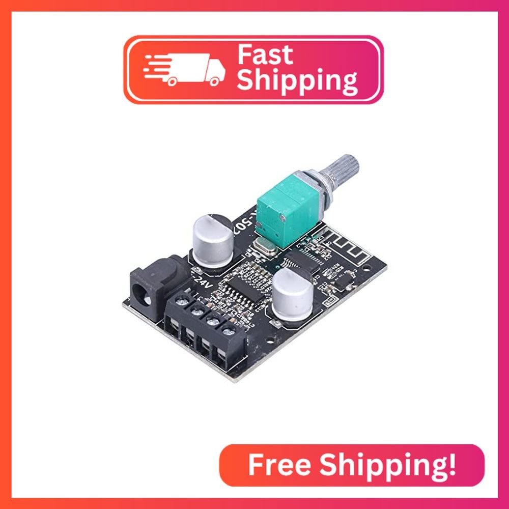 ZK‑502L Bluetooth Power Amplifier Board 5.0 Stereo Audio Receiver Channels Digit