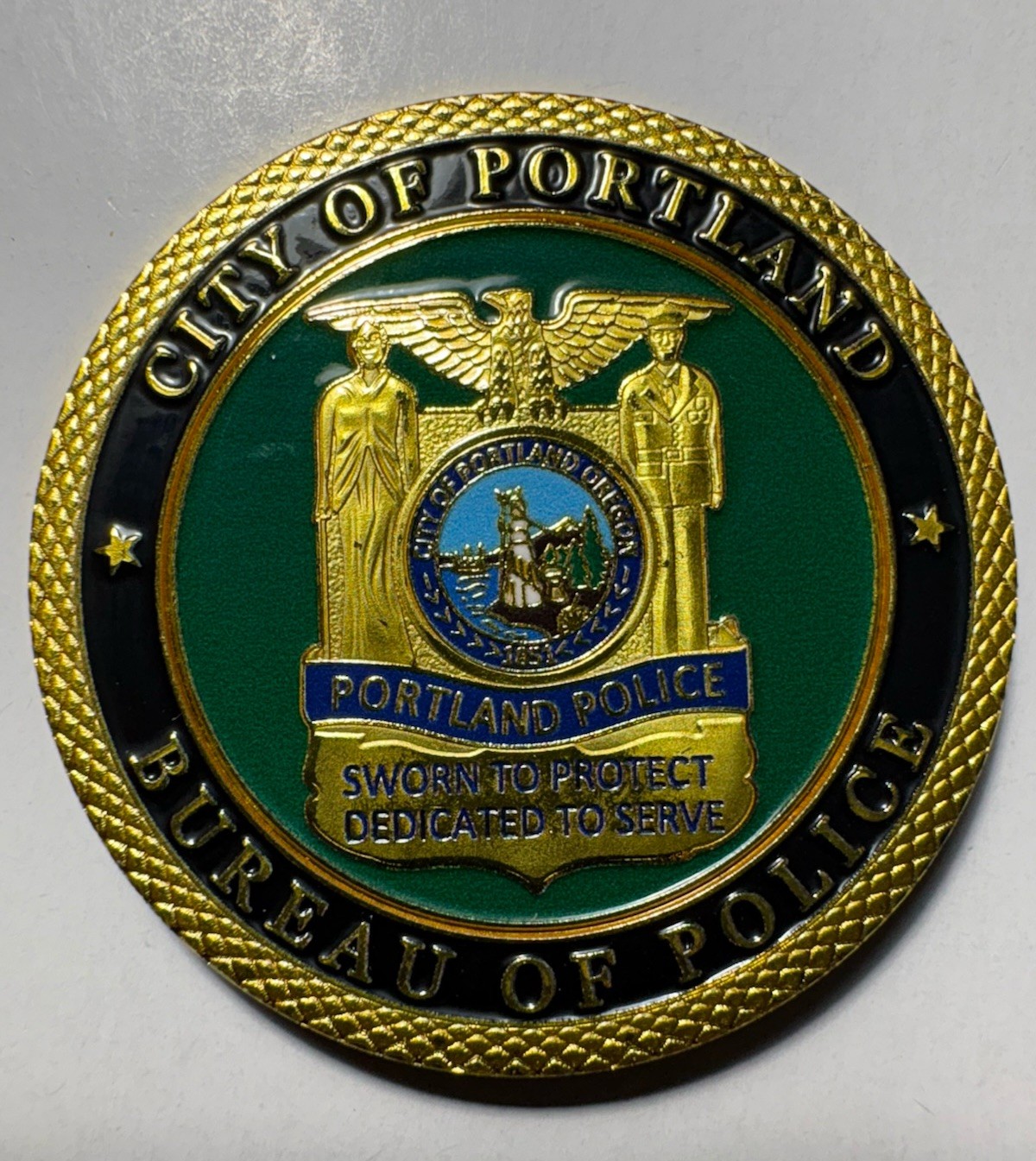 Portland Police Challenge Coin