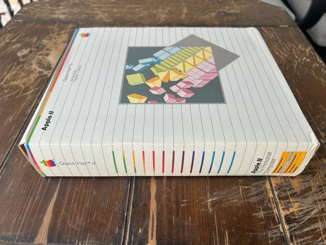 Apple II Quick File II Software with Disks. Manuals. Box. 1982 year