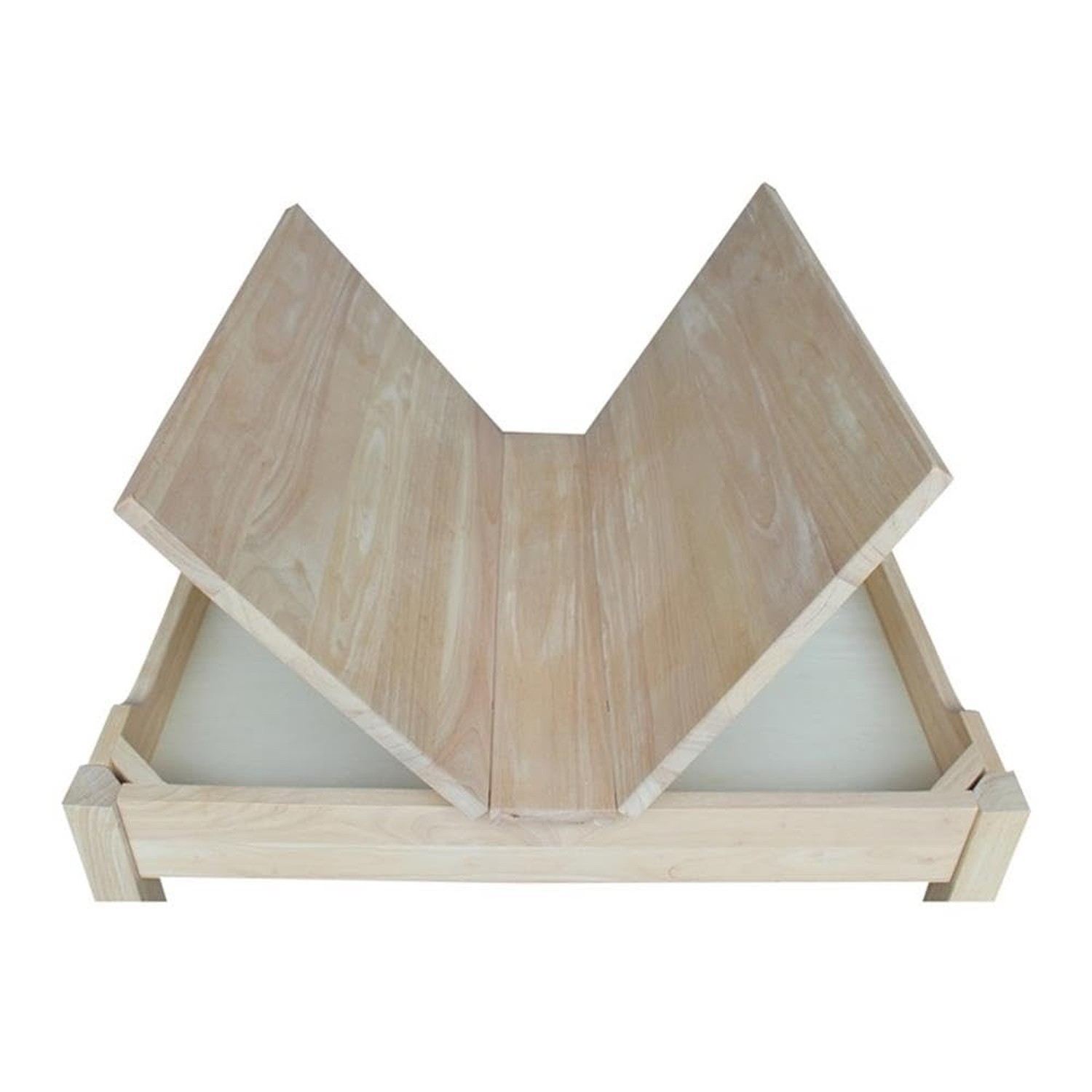 IC International Concepts, Table With Lift Up Top For Storage, Solid Real Woo...