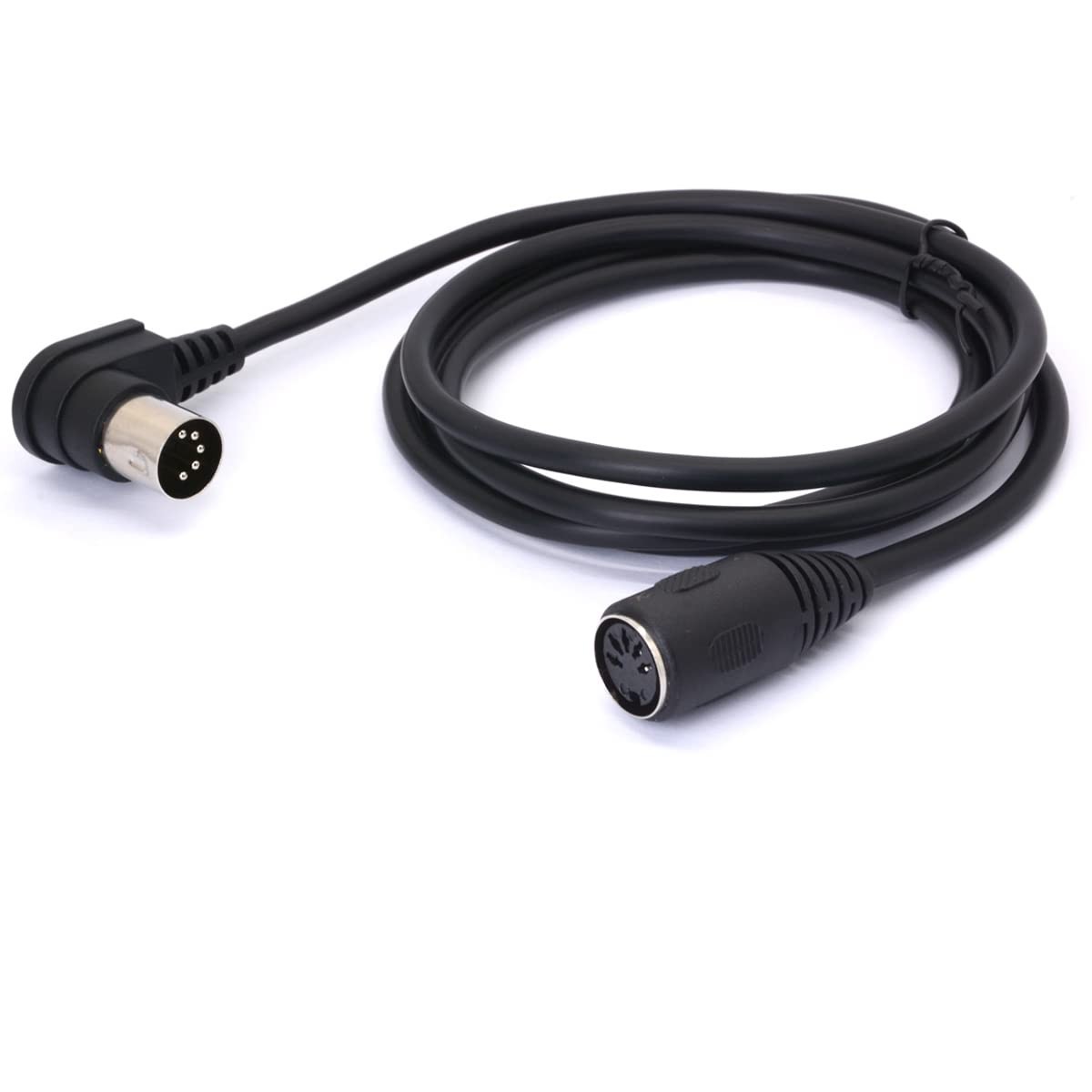 MIDI Din Extension Cable, 5-Pin DIN 90 Degree Angle Male 1.5 Meter/5 FT