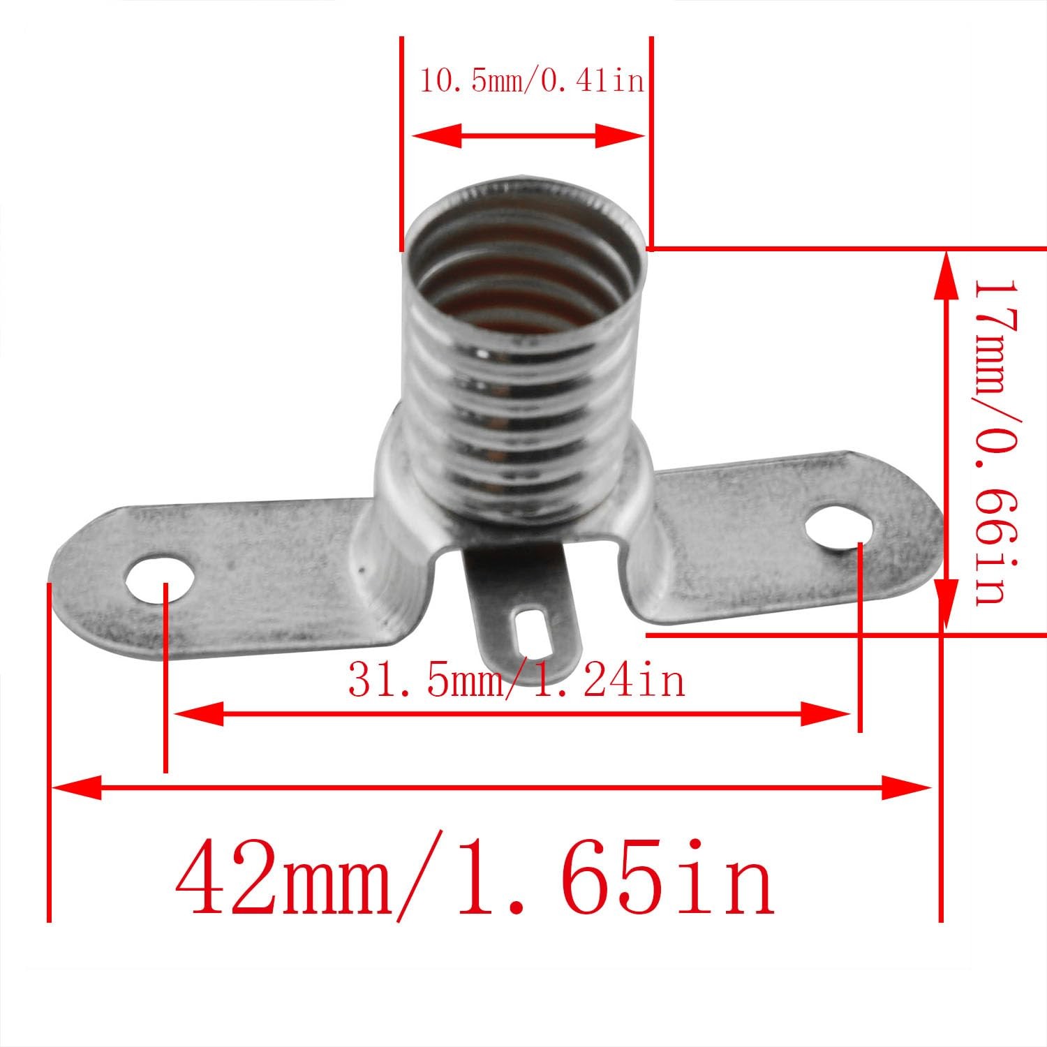 E10 Bulb Socket 12PCS E10 Mini LED Bulb Socket, Student Physics Experiment Sc...
