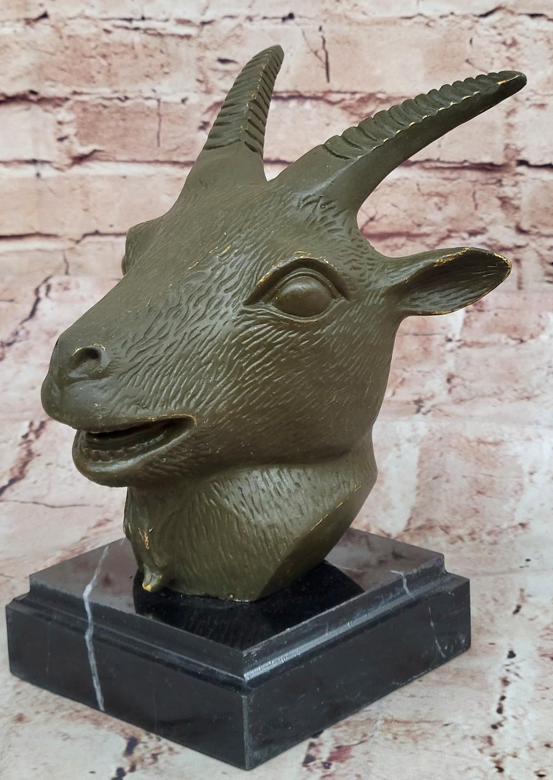 Feng Shui Sheep Bronze Sculpture Statue for Prosperity and Gentle Energy Decor