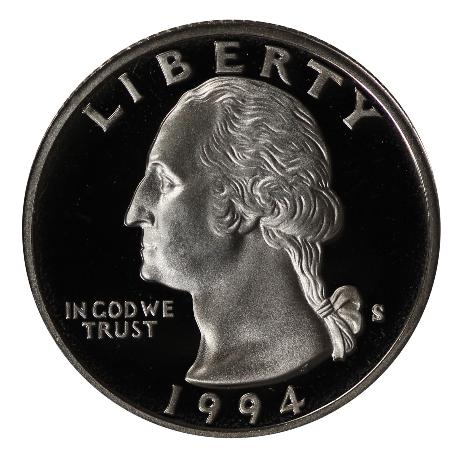 1994 S Washington Quarter 25c Gem Deep Cameo Proof CN-Clad US Coin