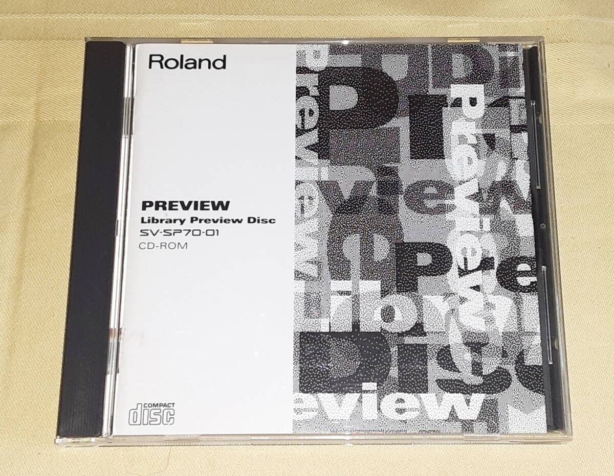 Roland Library Preview Disc SV-SP70-01 CD-ROM