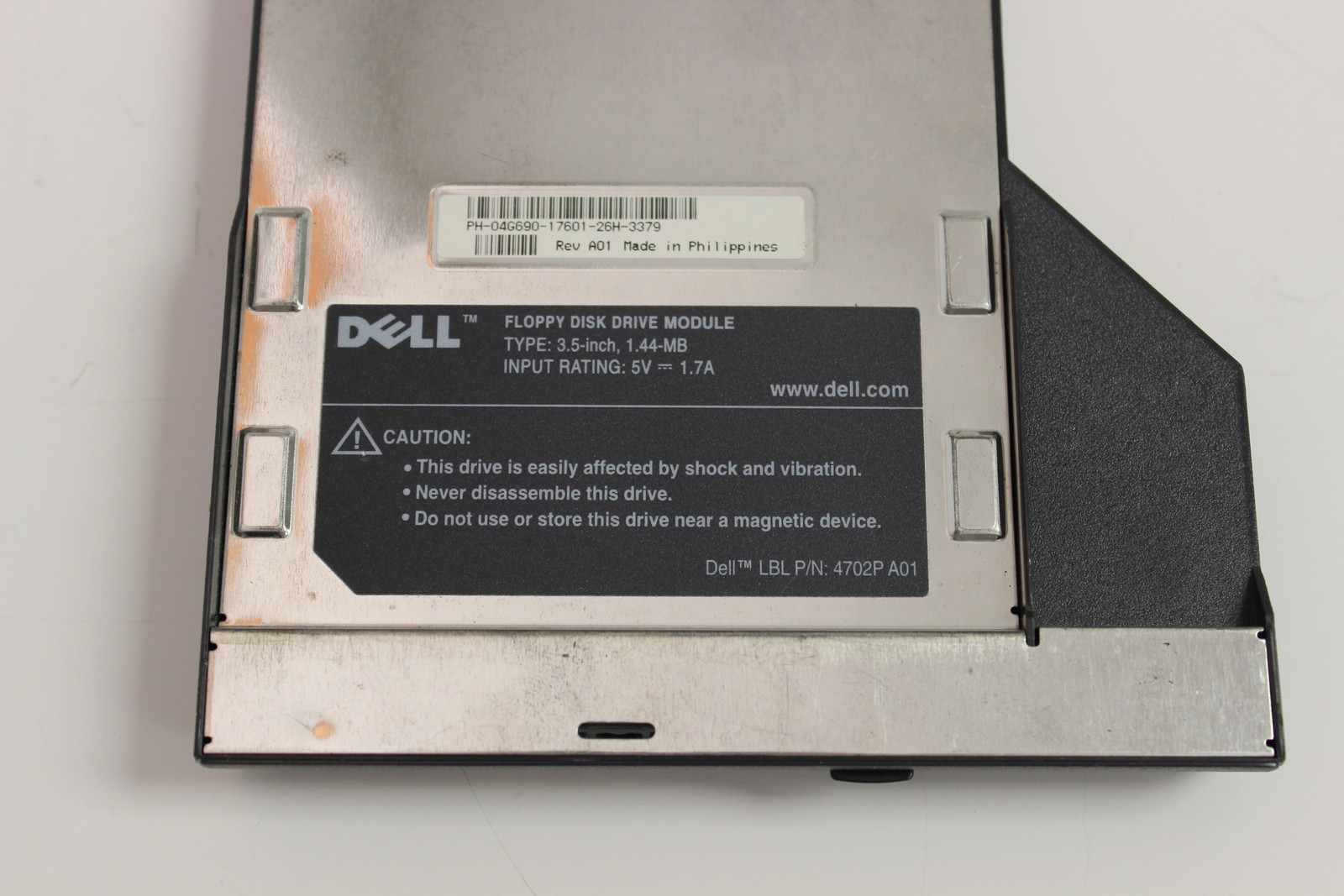 DELL 4G690 3.5 1.44MB FLOPPY DISK DRIVE MODULE WITH WARRANTY