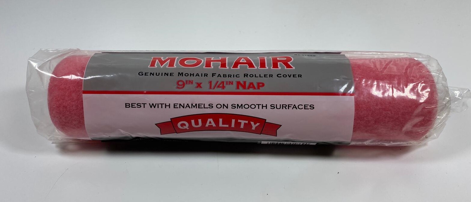 Mohair Roller Cover 9"X1/4" Nap - Red