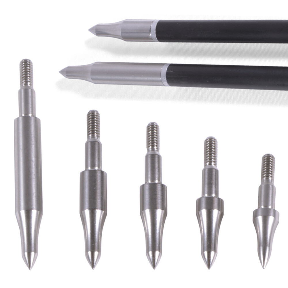 75-300gr Archery Arrowheads Field Points Broadheads Steel Tips Bow Target