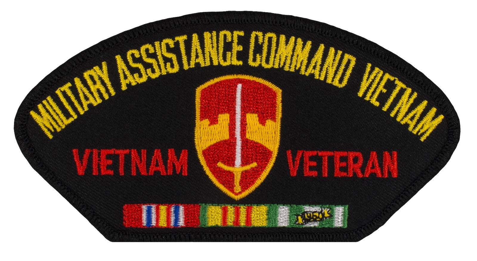 MACV - Vietnam Veteran - Iron-on Embroidered Patch (0044P) FREE SHIP! 23580