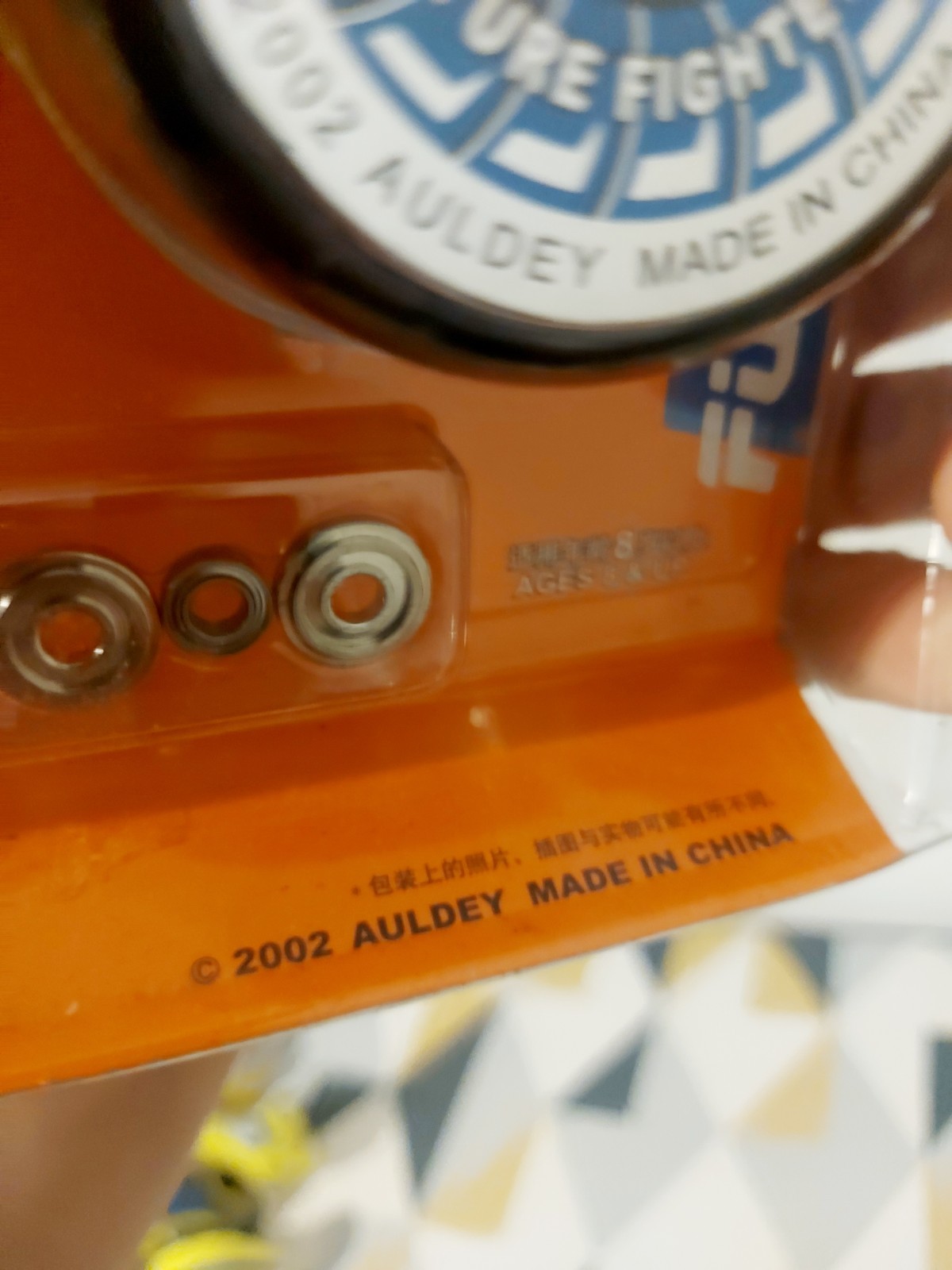 Auldey Future Fighter 2x Yo-Yo Set Blue/Silver/Black 2002 MPN 671602