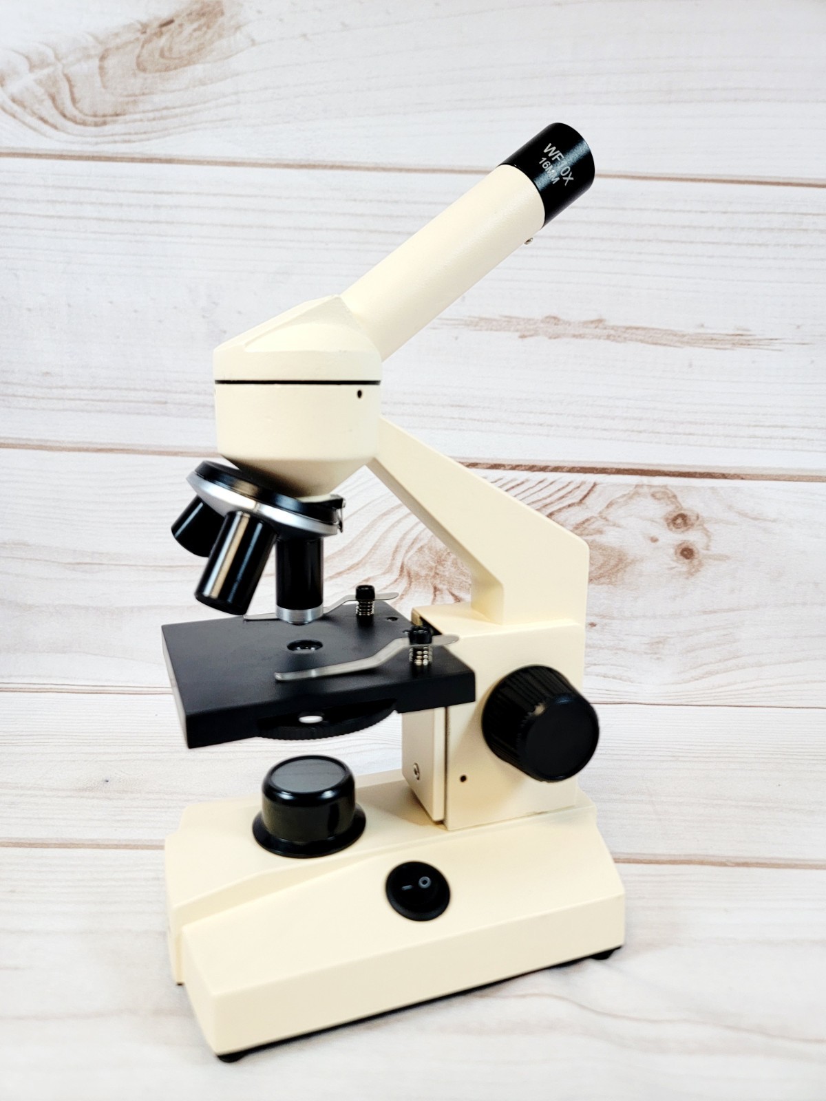 AmScope WF10X Portable Science Biological Compound Microscope 4x, 10x, 40x