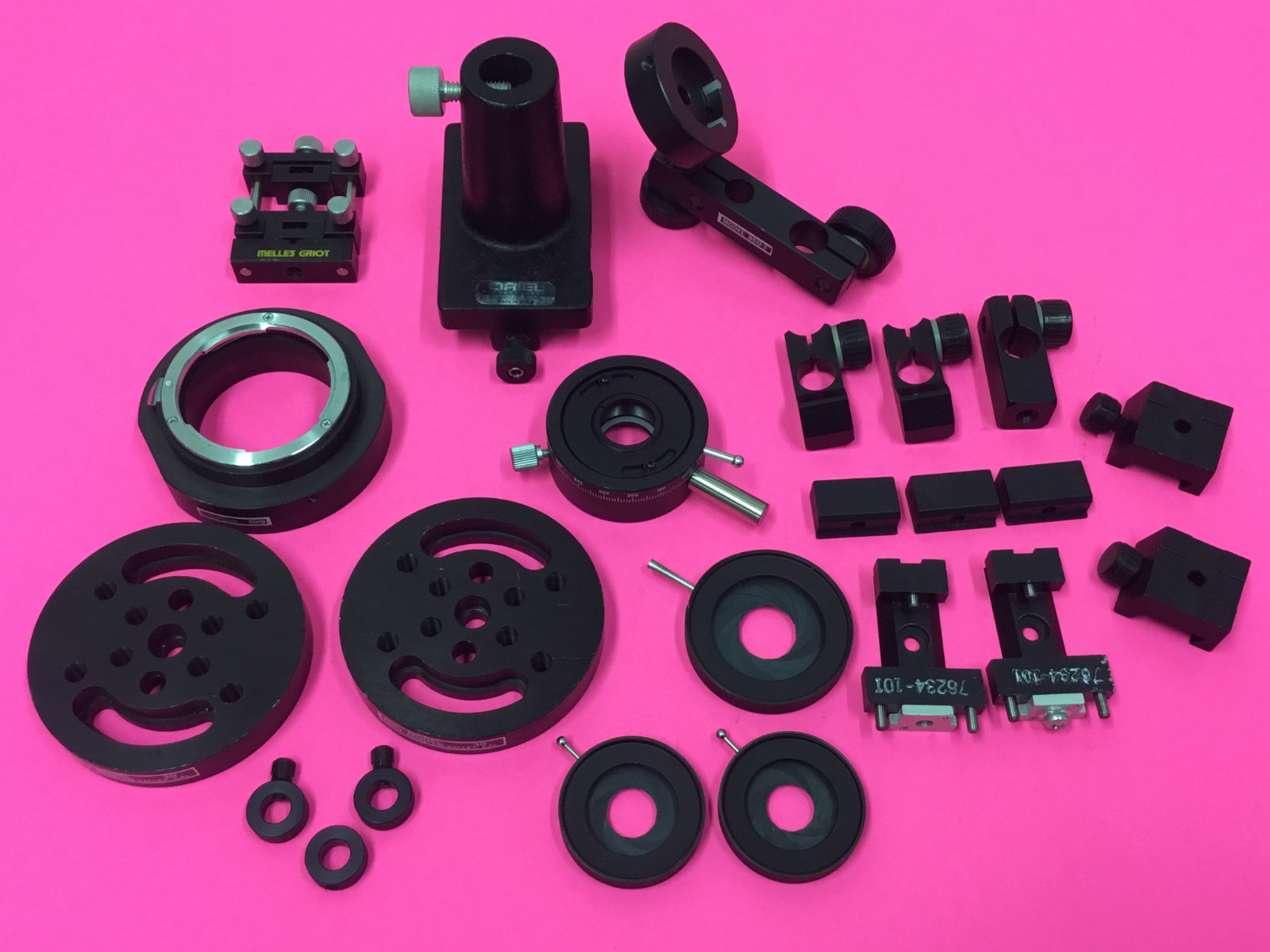 LOT OF 23 Pcs - Newport - Oriel - Melles Griot  Optical Parts