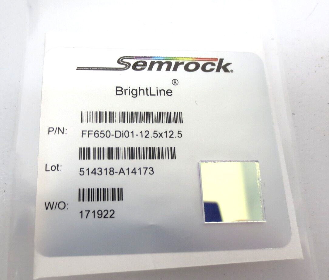 Semrock Brightline FF650-Di01-12.5X12.5 Square Optical Filter