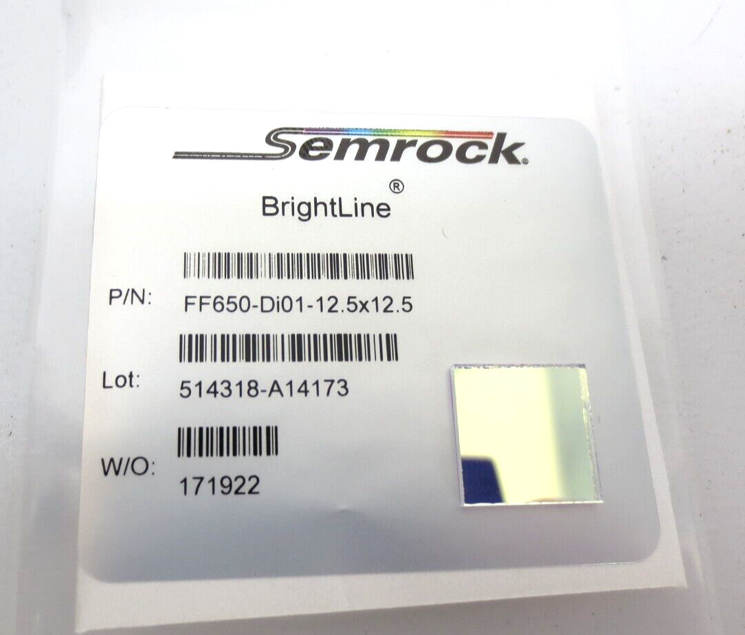 Semrock Brightline FF650-DI01-12.5X12.5 Square Optical Filter