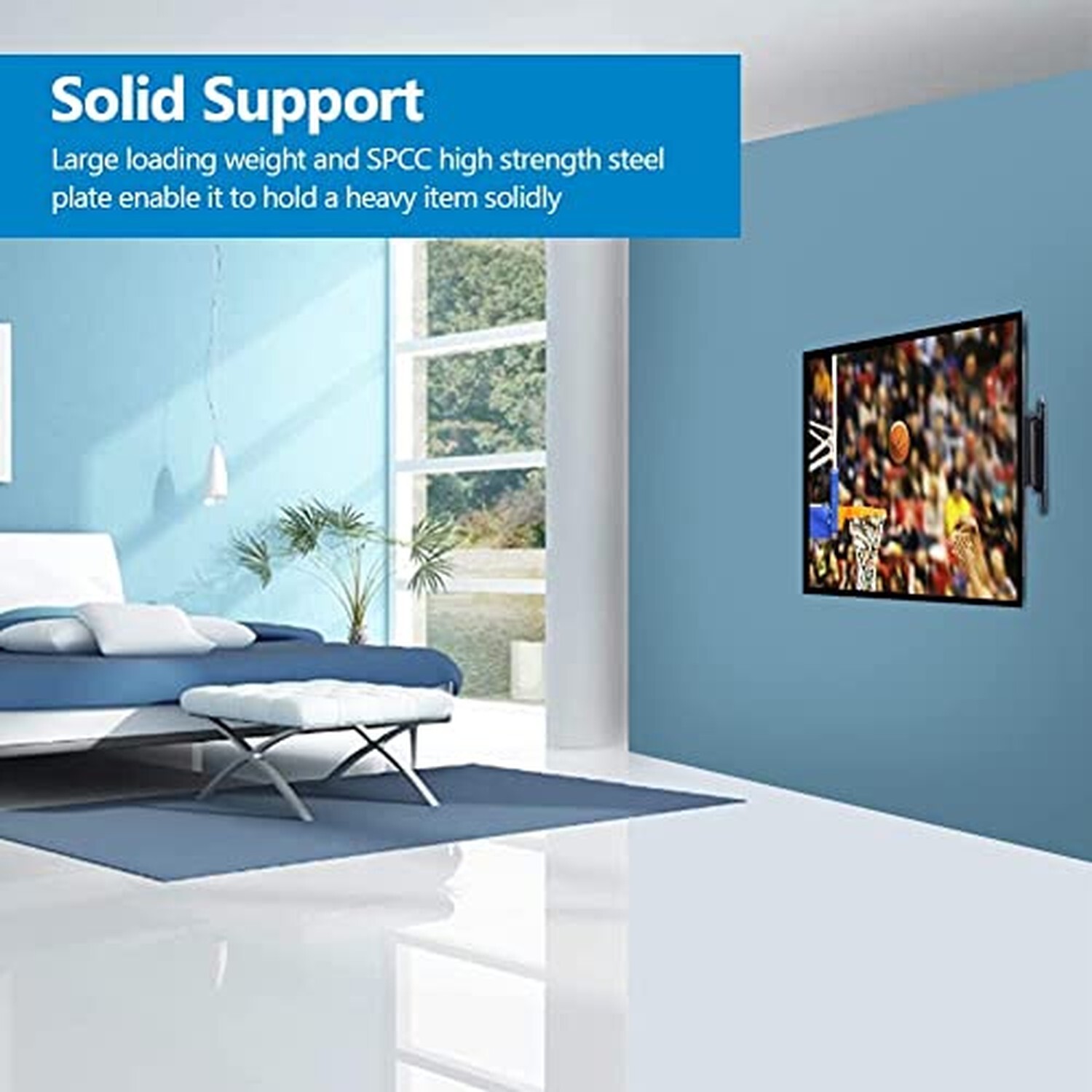 Wall Hung TV Bracket, RV TV Wall Mount Bracket for 14-32Inch TV Large Load So...