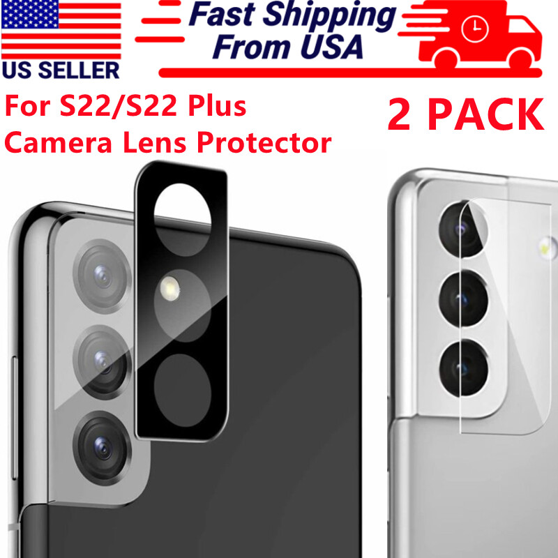 2PC for Samsung Galaxy S22/S22+ Plus Camera Lens Protector Cover Tempered Glass