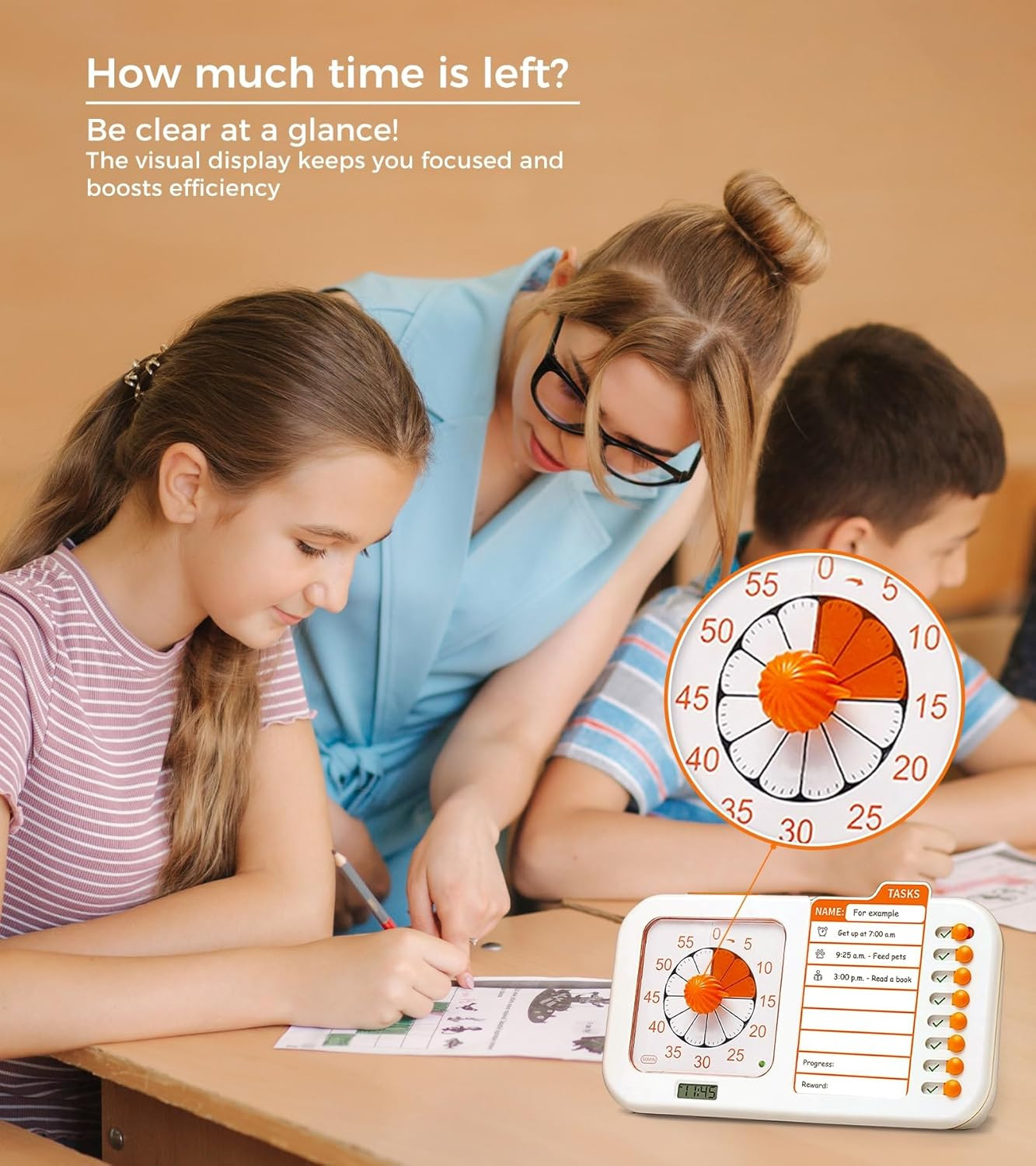 3-In-1 Visual ADHD Timer for Kids & Adults with Planning Board | Task Timer, Cho