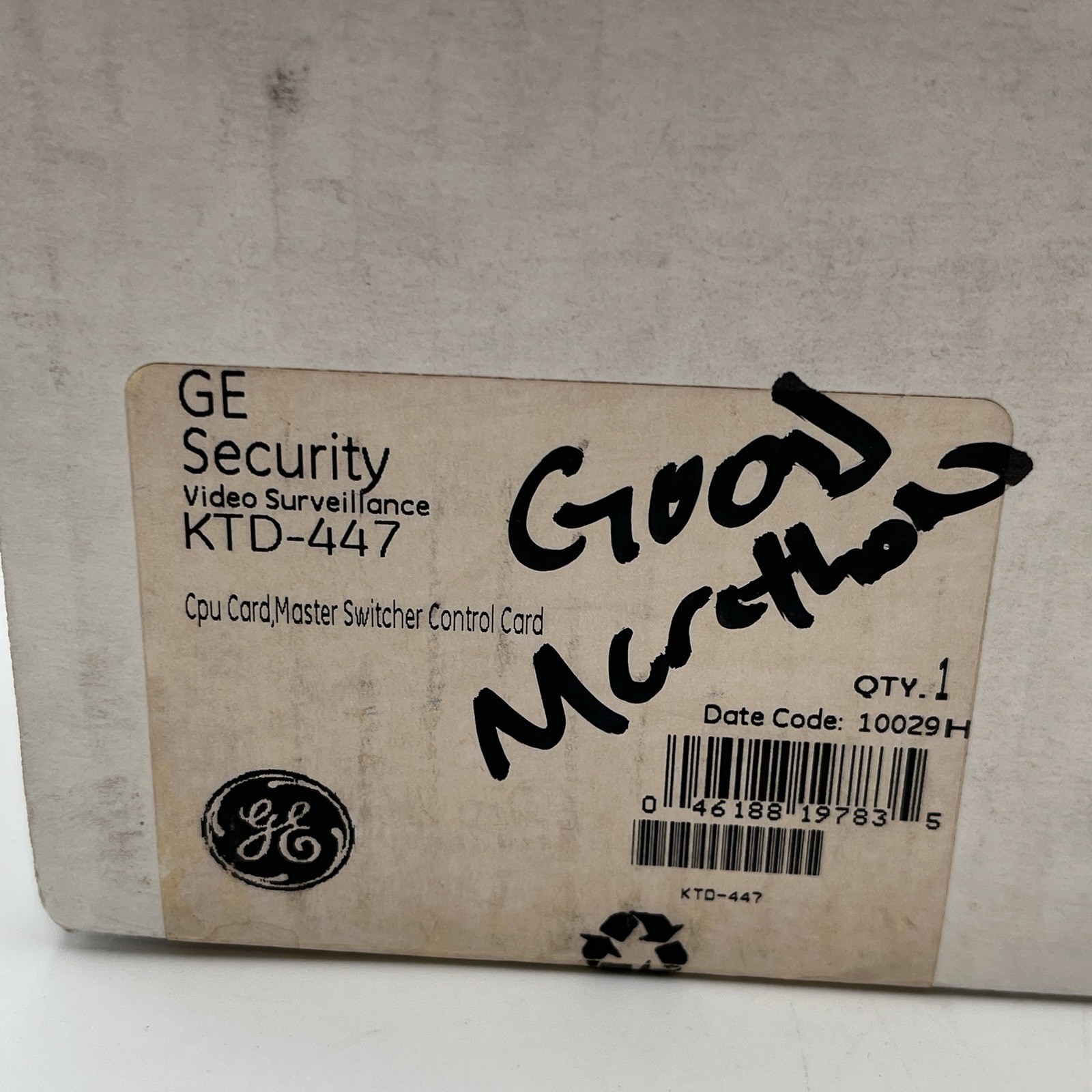 BRAND NEW!! GE Security CPU Card Master Switcher Control Card - KTD-447
