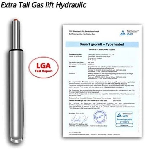SGS Certified Heavy Duty Gas Lift Cylinder 18" to 28" - Easy Install & Reliable