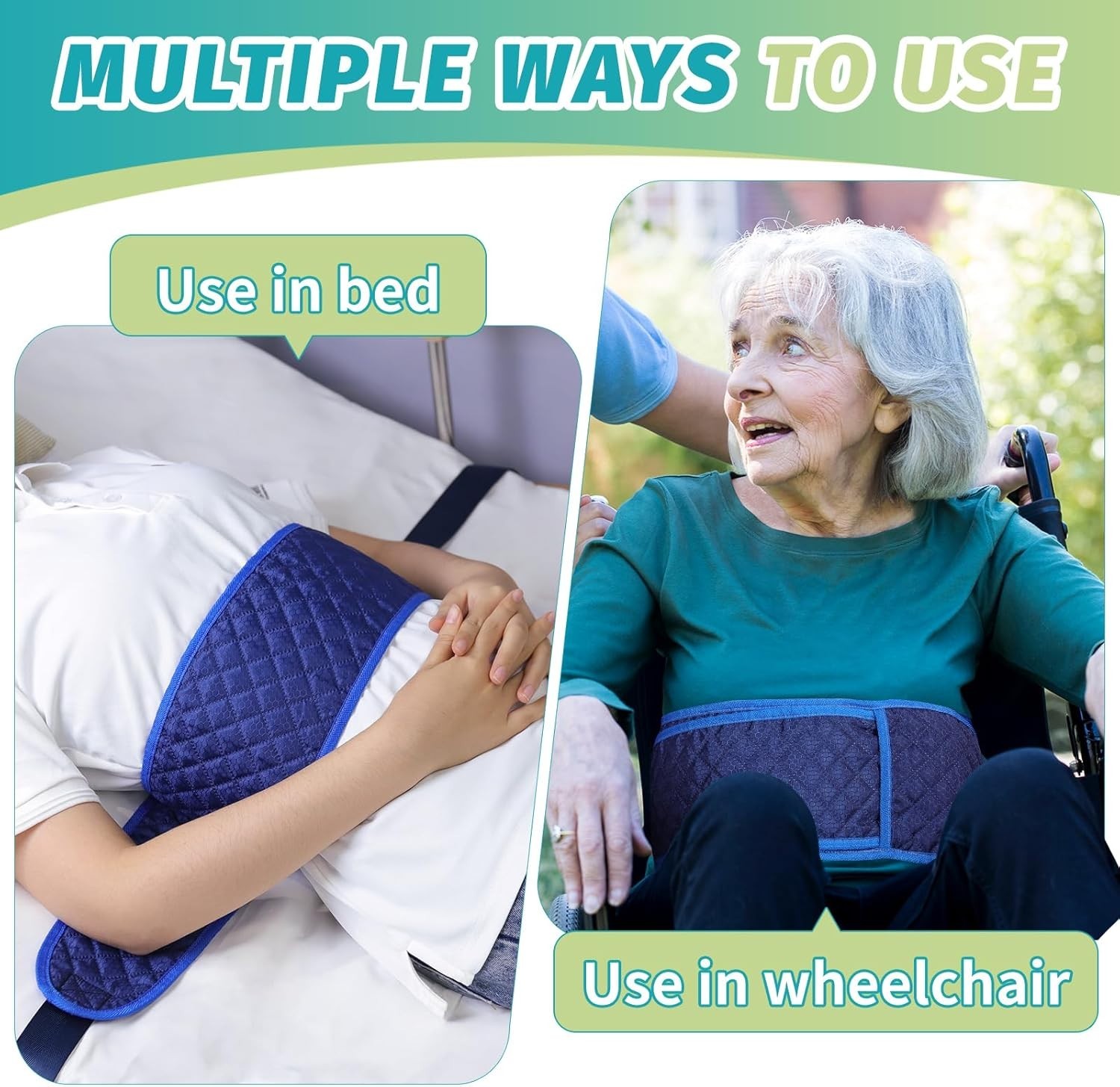 Wheelchair Seat Belt Medical Restraints Straps Patients Cares Safety Harness