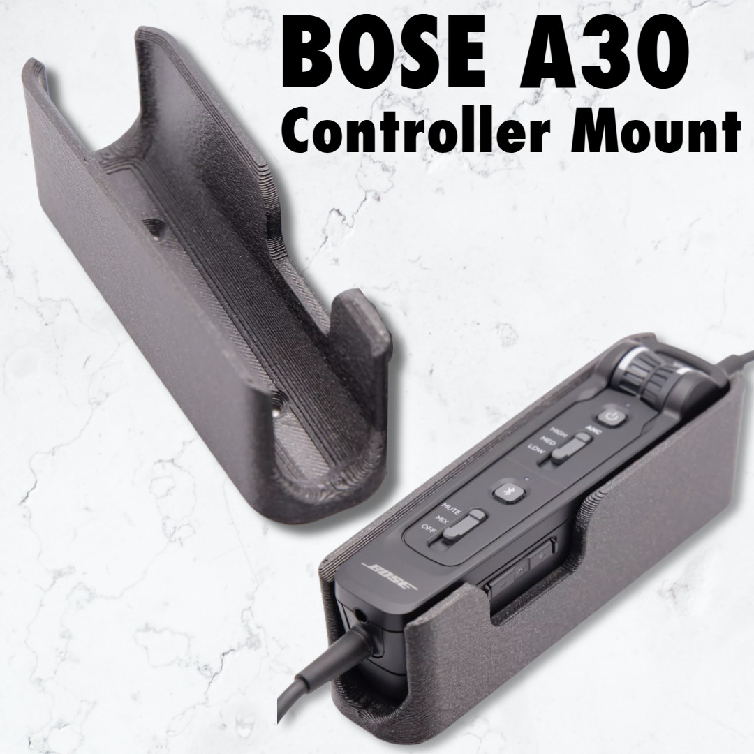 Mounting Bracket for Bose A30 Aviation Headset Controller Mount Holder