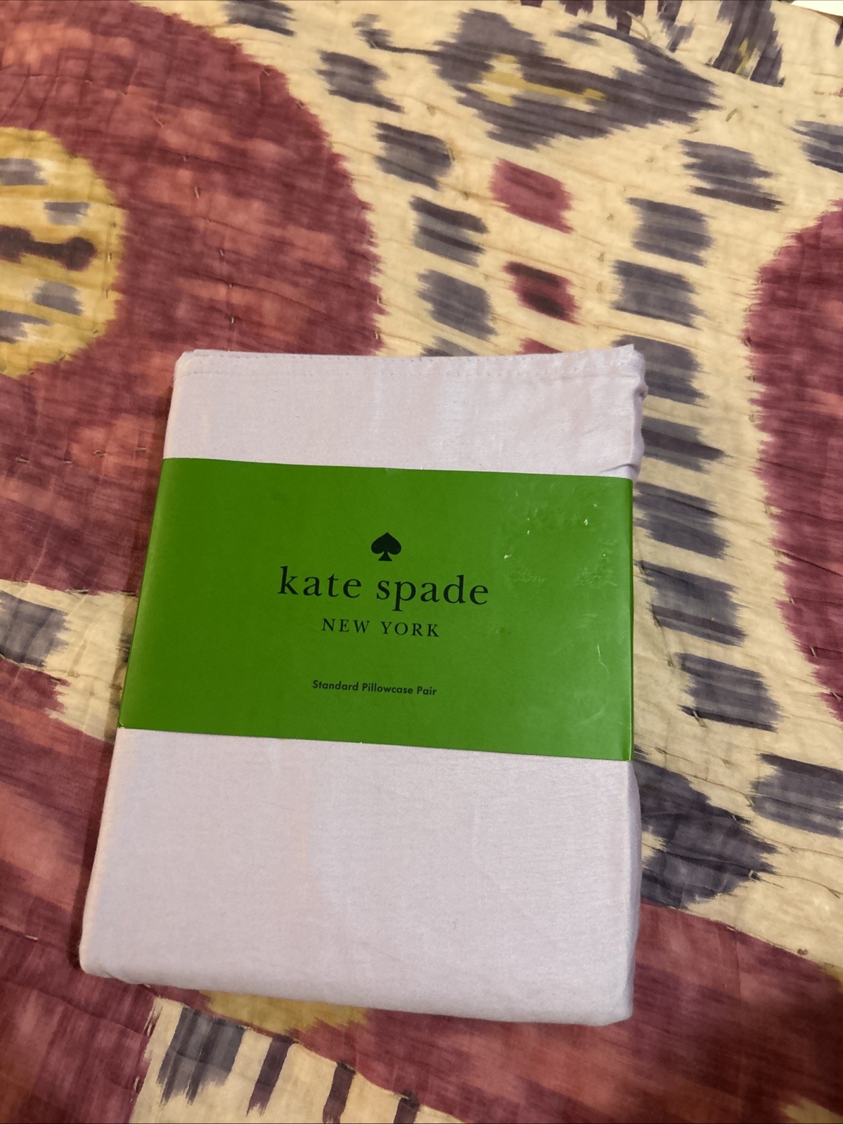 Kate Spade Standard Pillowcase Pair Light Purple Cotton Sateen Lavender