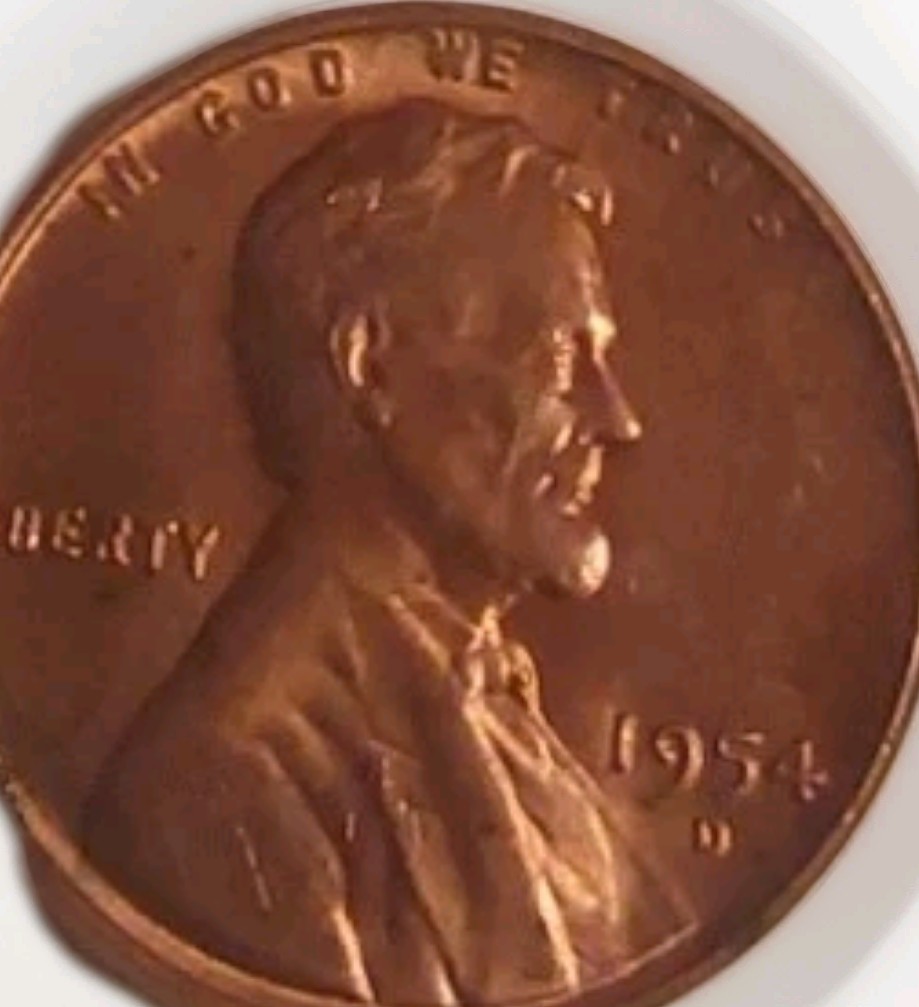 1954 D Lincoln Wheat Cent BU RED Brilliant Uncirculated 1c Coin FreePostTracking