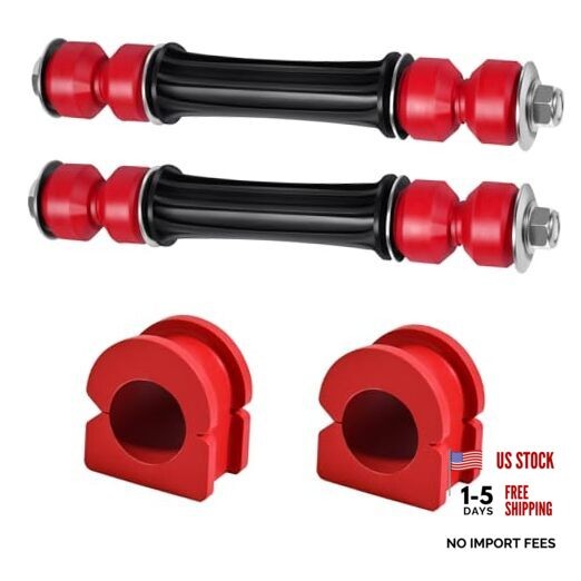 Front Sway Bar End Stabilizer Links with Bushings Compatible with