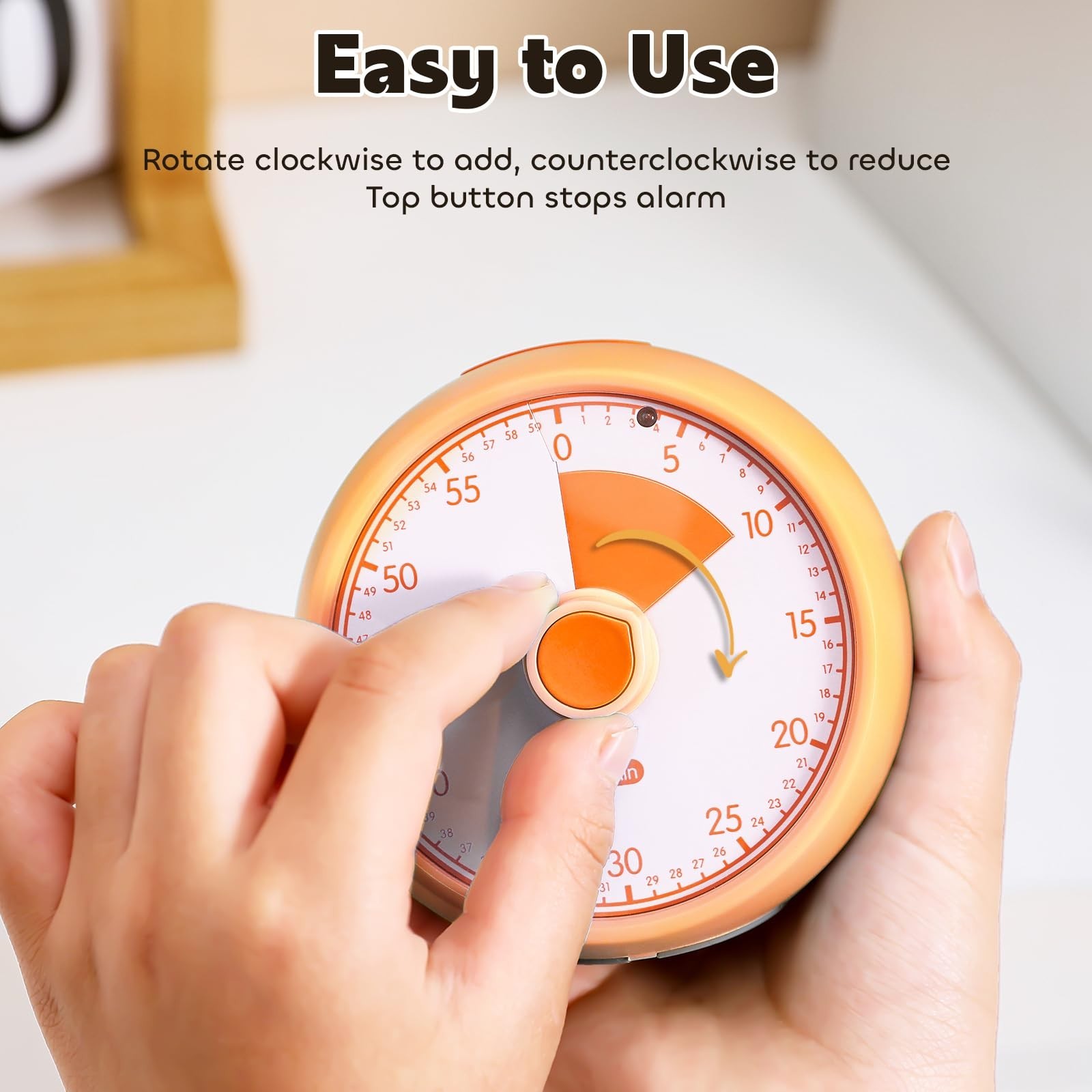 Visual Timer for Kids 60-Minute - Countdown Timer with Optional Alarm, Focus ...