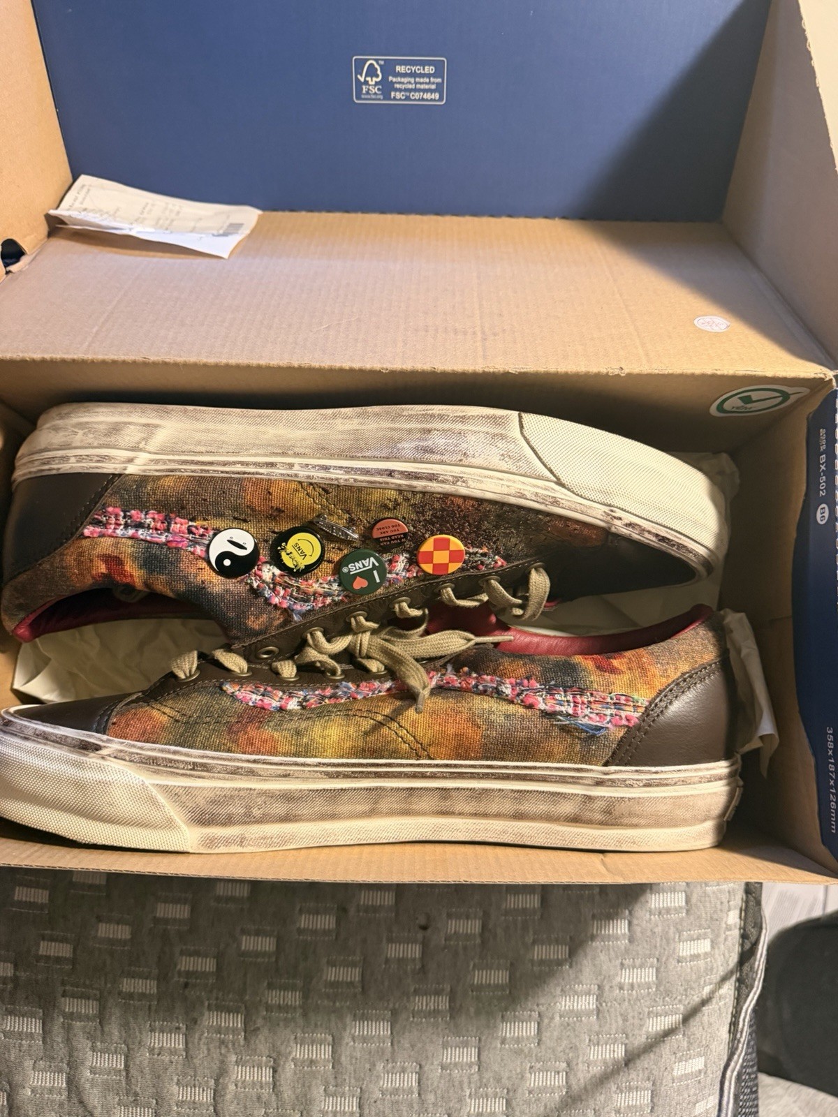 Vans LX Old Skool 36 Skateboarding Shoes Warm Brown US Size 13